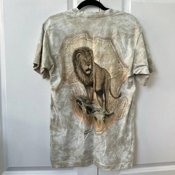 Vintage 1994 Liquid Blue Lion  Africa Map T-shirt - Picture 5 of 6